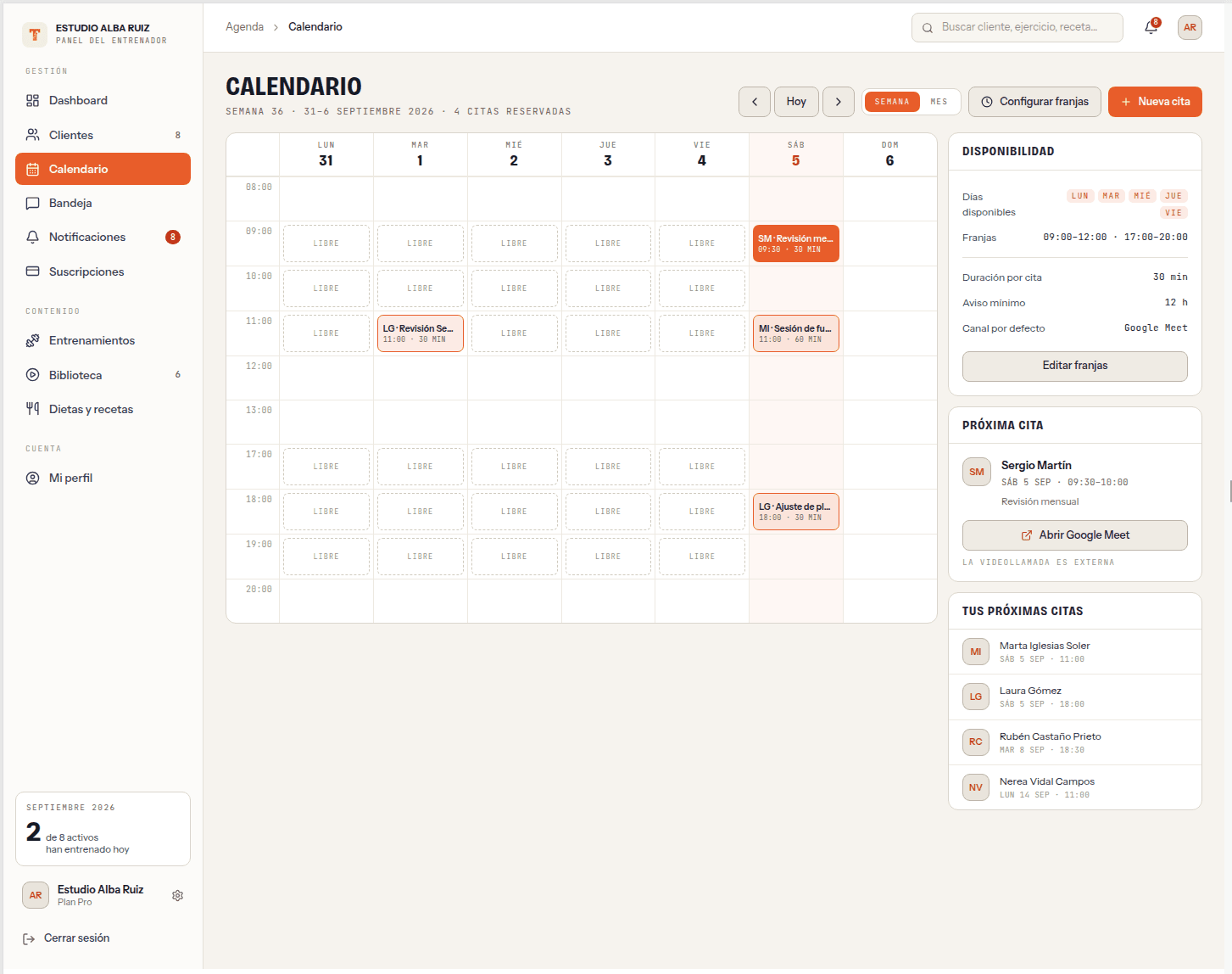 Agenda, citas y cuotas bajo control.